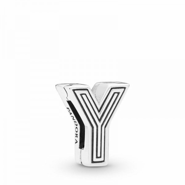 Pandora Jewelry Reflexions™ Letter Y Clip Charm Sale,Sterling Silver