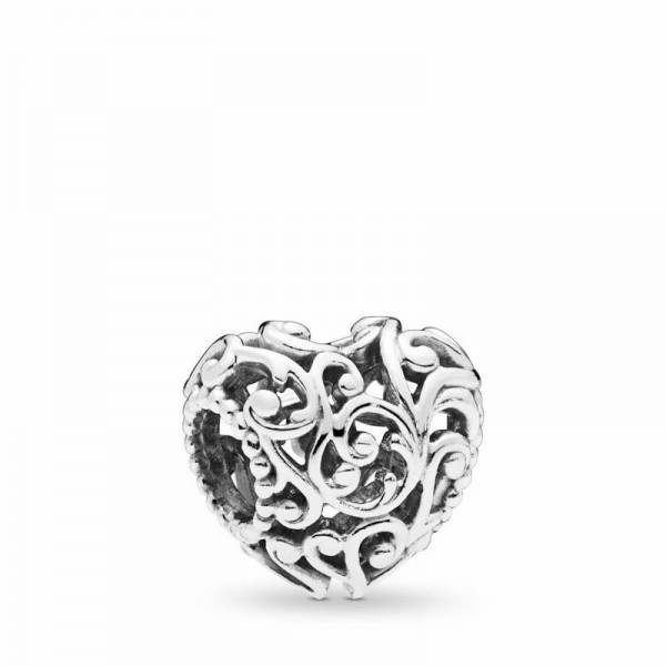 Pandora Jewelry Regal Heart Charm Sale,Sterling Silver
