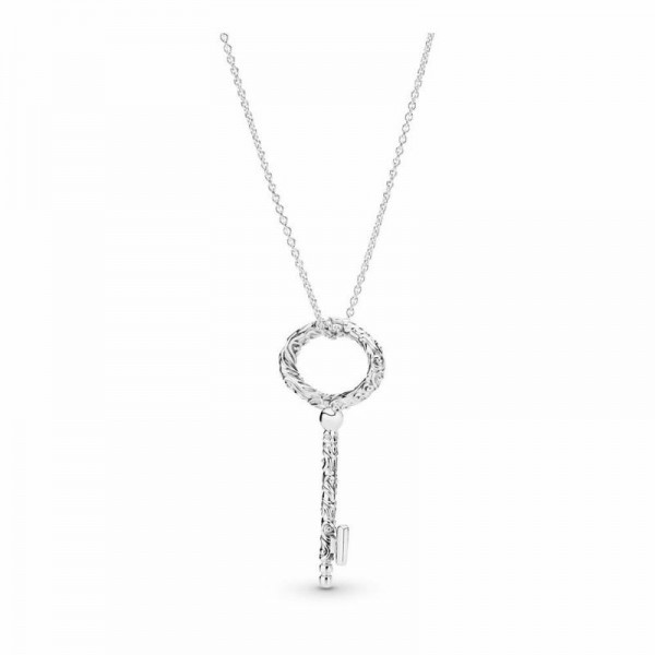 Pandora Jewelry Regal Key Necklace Sale,Sterling Silver