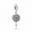 Pandora Jewelry Regal Love Key Dangle Charm Sale,Sterling Silver,Clear CZ