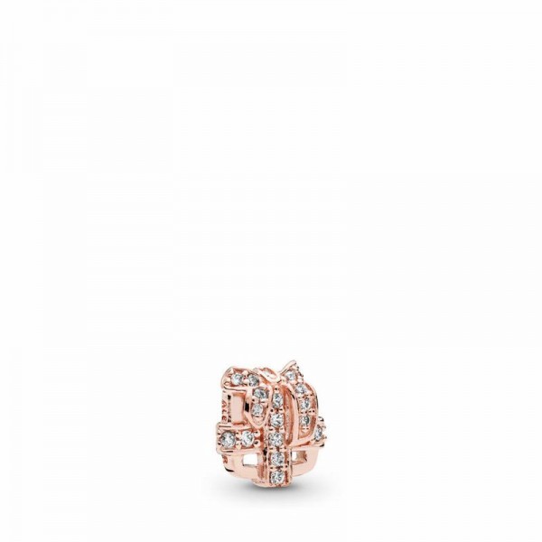 Pandora Jewelry Rose™ All Wrapped Up Petite Locket Charm Sale,Clear CZ