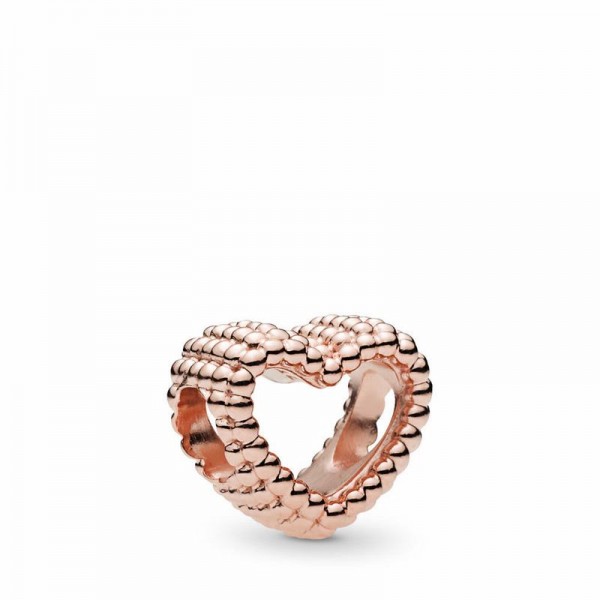 Pandora Jewelry Rose™ Beaded Heart Charm Sale
