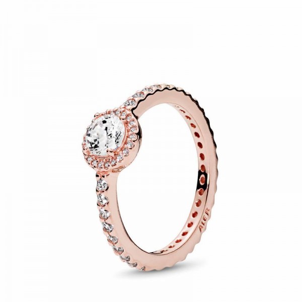 Pandora Jewelry Rose™ Classic Elegance Ring Sale,Clear CZ