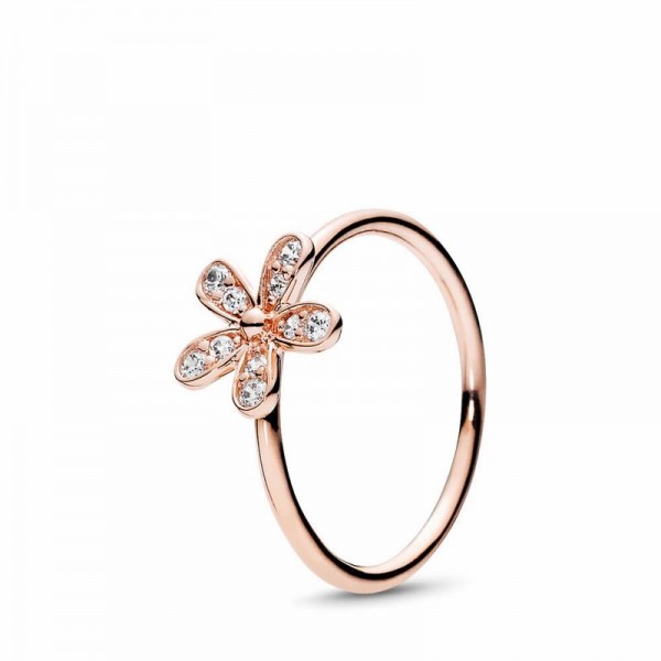Pandora Jewelry Rose™ Dazzling Daisy Ring Sale,Clear CZ