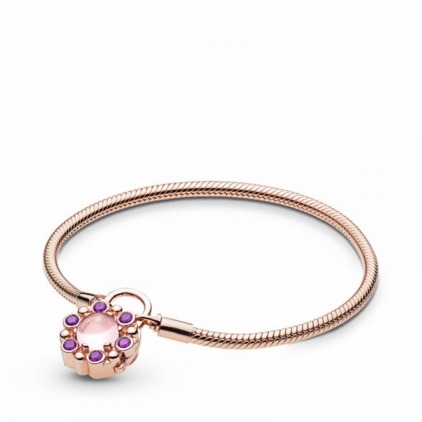 Pandora Jewelry Rose™ Heraldic Radiance Padlock Bracelet Sale