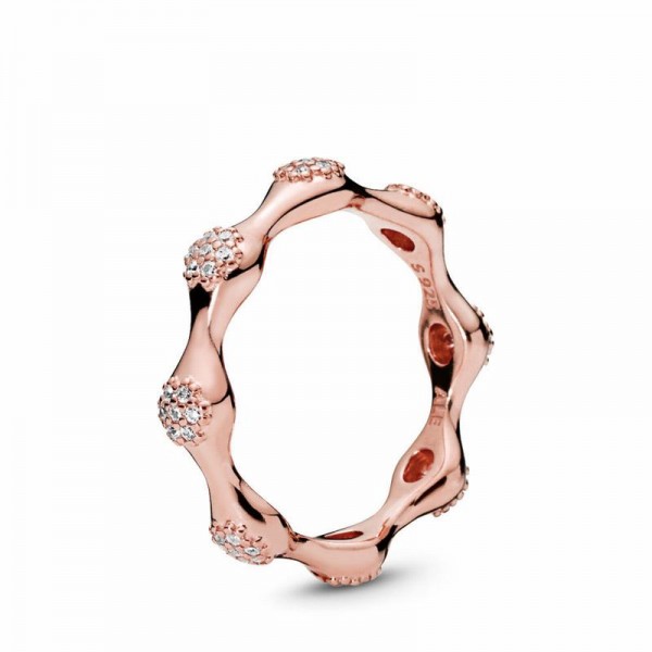 Pandora Jewelry Rose™ Modern LovePods™ Ring Sale,Clear CZ