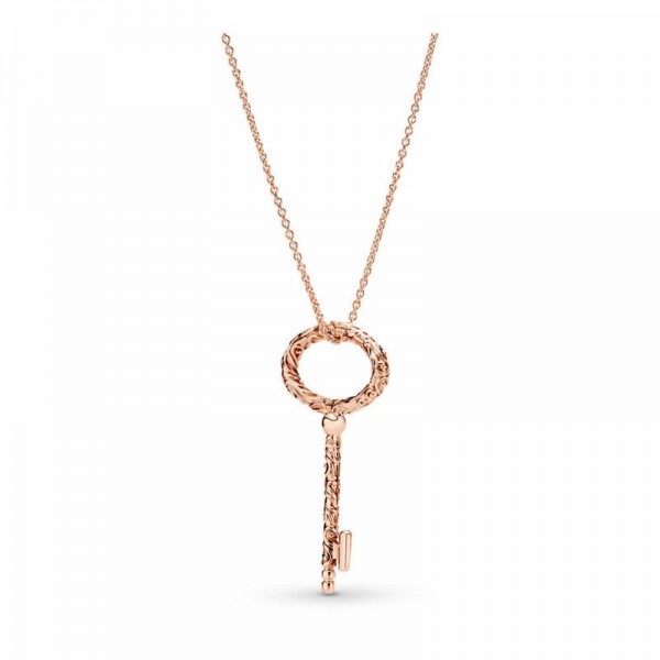 Pandora Jewelry Rose™ Regal Key Necklace Sale