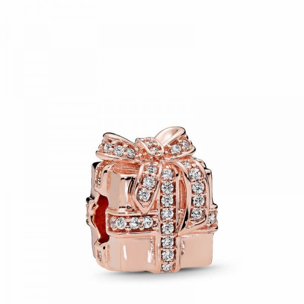 Pandora Jewelry Rose™ Sparkling Surprise Charm Sale,Clear CZ