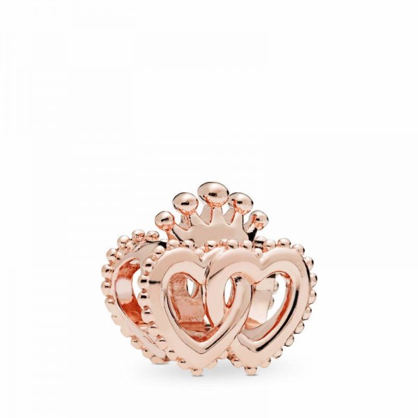 Pandora Jewelry Rose™ United Regal Hearts Charm Sale