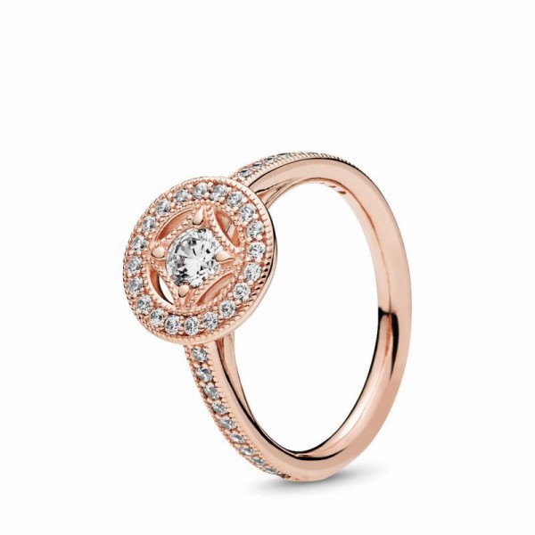 Pandora Jewelry Rose™ Vintage Allure Ring Sale,Clear CZ