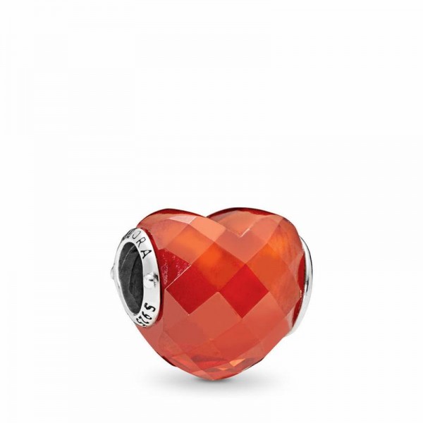 Pandora Jewelry Shape of Love Charm Sale,Sterling Silver,Clear CZ