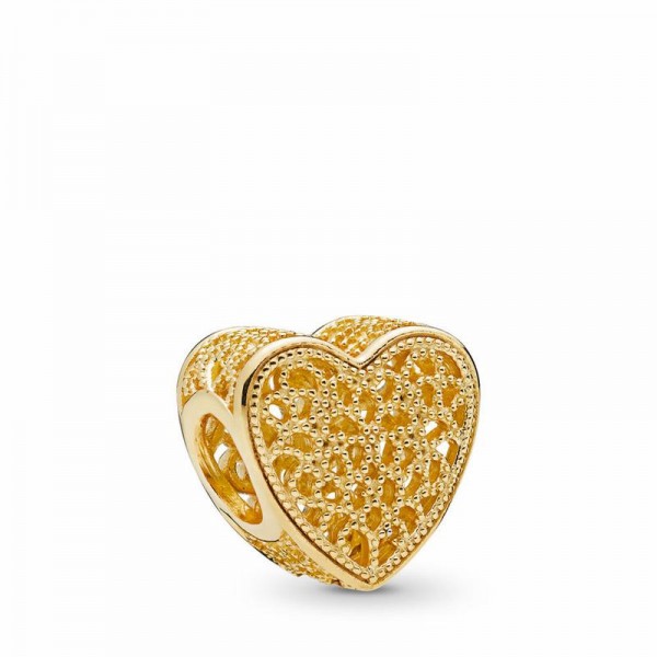 Pandora Jewelry Shine™ Filled with Romance Charm Sale,18ct Gold Plated