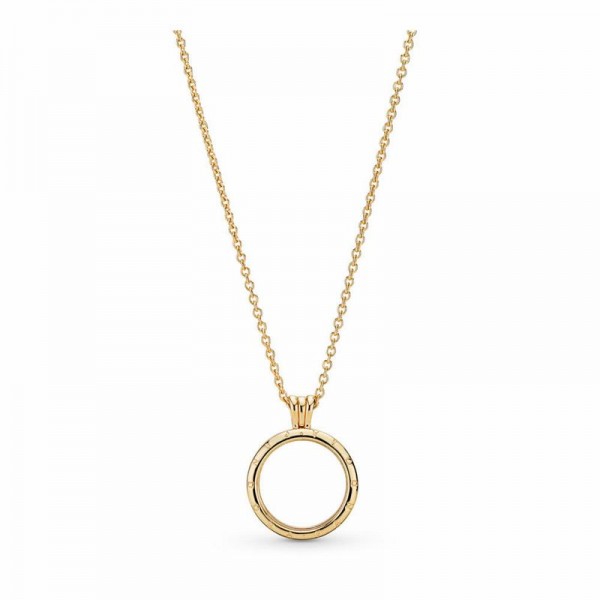 Pandora Jewelry Shine™ Floating Locket Necklace Sale,18ct Gold Plated