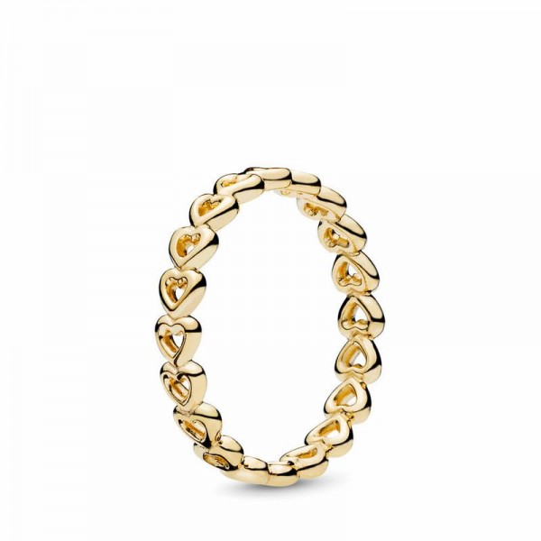Pandora Jewelry Shine™ Linked Love Ring Sale,18ct Gold Plated