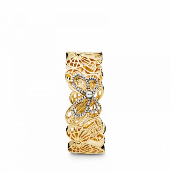 Pandora Jewelry Shine™ Openwork Butterflies Ring Sale,Sterling Silver