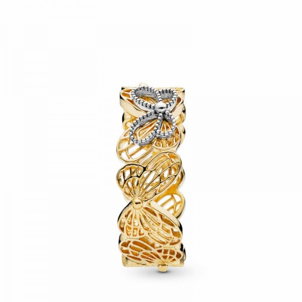 Pandora Jewelry Shine™ Openwork Butterflies Ring Sale,Sterling Silver