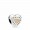 Pandora Jewelry Signature Heart Charm Sale,Two Tone,Clear CZ