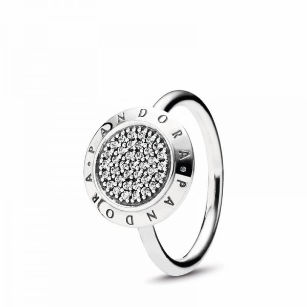Pandora Jewelry Signature Pavé Ring Sale,Sterling Silver,Clear CZ