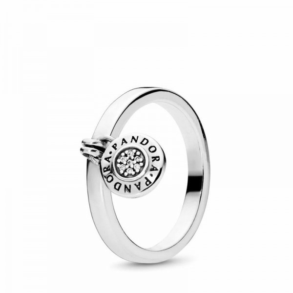 Pandora Jewelry Signature Ring Sale,Sterling Silver,Clear CZ