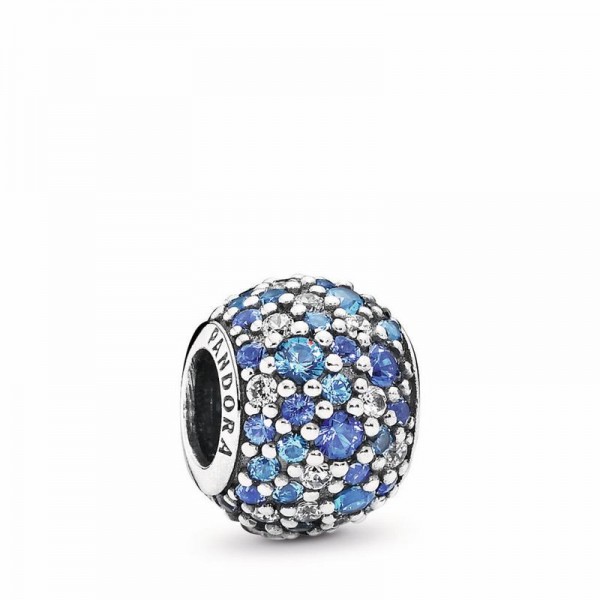 Pandora Jewelry Sky Mosaic Pavé Charm Sale,Sterling Silver,Clear CZ