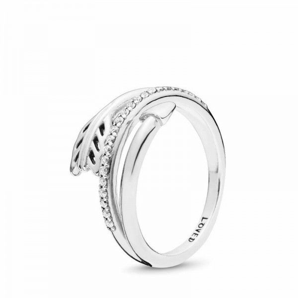 Pandora Jewelry Sparkling Arrow Ring Sale,Sterling Silver,Clear CZ