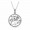 Pandora Jewelry Sparkling Family Tree Necklace Sale,Sterling Silver,Clear CZ
