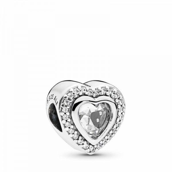 Pandora Jewelry Sparkling Love Charm Sale,Sterling Silver,Clear CZ