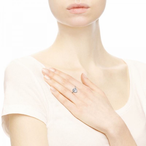 Pandora Jewelry Sparkling Teardrop Ring Sale,Sterling Silver,Clear CZ