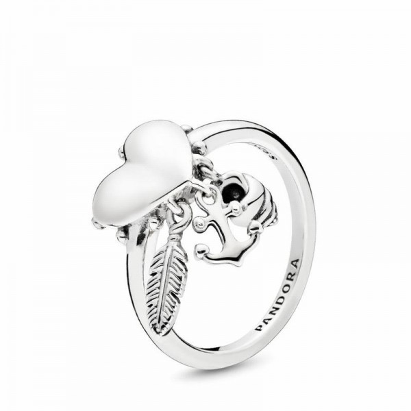 Pandora Jewelry Spiritual Symbols Ring Sale,Sterling Silver