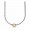 Pandora Jewelry Sterling Silver Charm Necklace with 14K Gold Clasp Sale,Two Tone