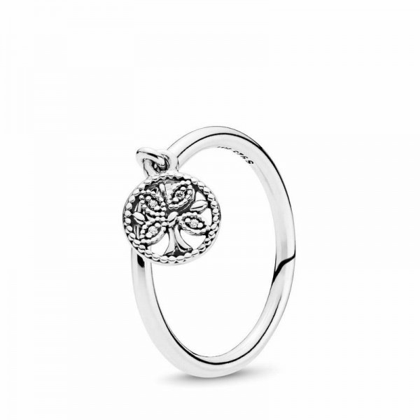 Pandora Jewelry Tree of Life Ring Sale,Sterling Silver,Clear CZ