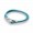 Pandora Jewelry Turquoise Braided Double-Leather Charm Bracelet Sale,Sterling Silver
