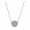 Pandora Jewelry Vintage Allure Pendant Necklace Sale,Sterling Silver,Clear CZ