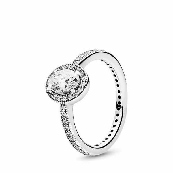 Pandora Jewelry Vintage Elegance Ring Sale,Sterling Silver,Clear CZ