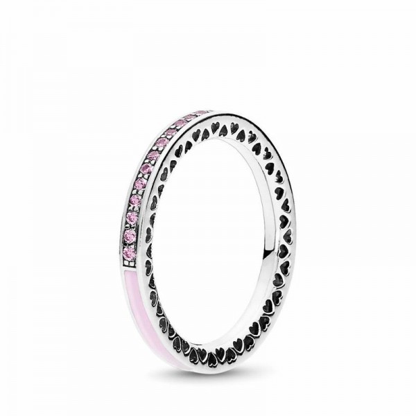 Radiant Hearts of Pandora Jewelry Ring Sale,Sterling Silver,Clear CZ